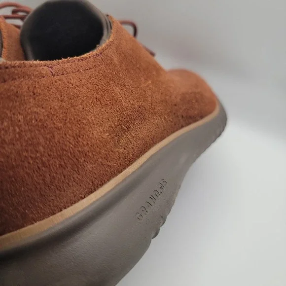 Cole Haan Men 2.ZERØGRAND Wingtip Oxfords 9.5 M Brown Suede Lace Up